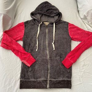 Gray/Pink Vintage Havana Zip Up Jacket (size S)